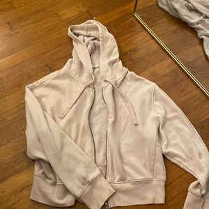 Comfy cropped zip up